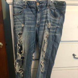 American eagle, distressed jeans